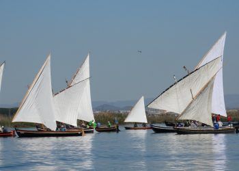 Las exhibiciones de Vela Llatina vuelven a la Albufera de Valencia tras el parón veraniego