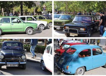 Gran concentración de vehículos clásicos en Moncada con más de 400 vehículos participantes