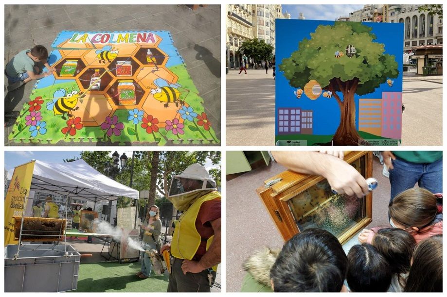 Mercadillo de mieles y actividades en el centro de Valencia por el Día Mundial de las Abejas