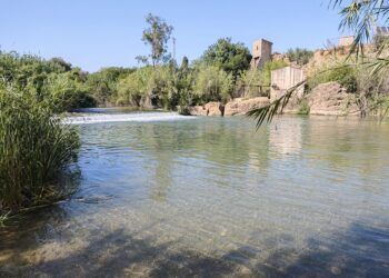 El Assut de Benaguasil, una histórica presa de piedra utilizada como zona de baño en verano