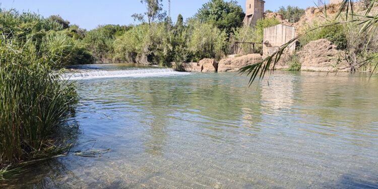 El Assut de Benaguasil, una histórica presa de piedra utilizada como zona de baño en verano