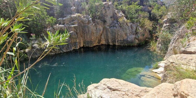 El Charco Valladejo, la escondida poza del río Reatillo cercana al Balneario de Chulilla