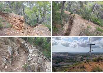 La Muntanya de Ponera, una ruta por Petrés y Sagunto para conocer trincheras y una gran cruz
