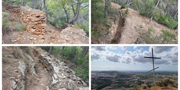 La Muntanya de Ponera, una ruta por Petrés y Sagunto para conocer trincheras y una gran cruz