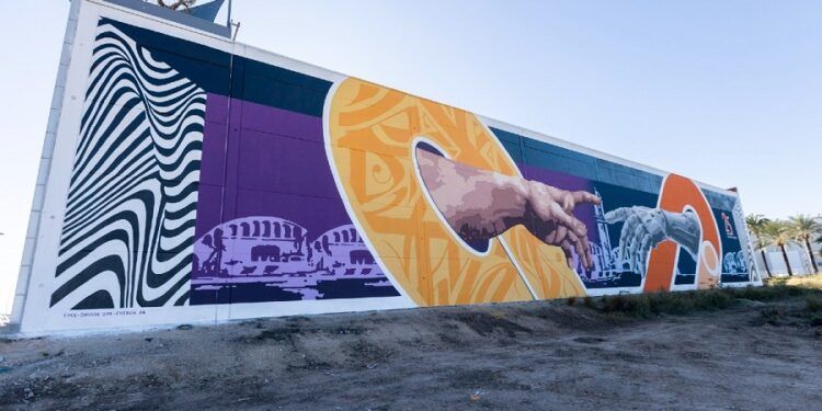 ¿Sabías que uno de los mayores murales de arte urbano de España se encuentra en Gandia?