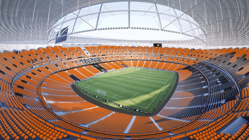 Así será el Nou Mestalla, un estadio cuya terminación está prevista para el verano de 2027