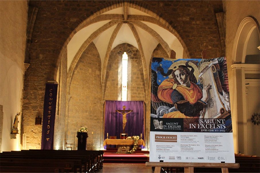 La XXI edición del ciclo de música sacra «Sagunt in Excelsis» ofrece cinco conciertos gratuitos