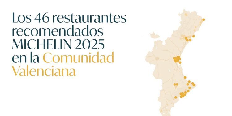 Estos son todos los restaurantes recomendados MICHELIN 2025 en la Comunitat Valenciana