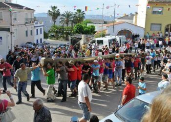 La Festa del Xop, la milenaria fiesta de El Palomar en la que se planta un árbol de manera manual