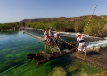La Maerà de Antella 2025 revivirá el oficio de los gancheros y el transporte de troncos por el río