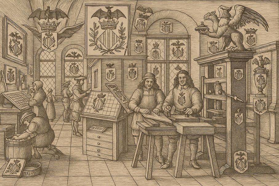 El primer periódico de España fue impreso en Valencia, en el siglo XVII, en el taller de Felipe Mey