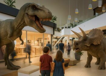 La vuelta al cole del Saler se vive entre dinosaurios gigantes y actividades infantiles gratuitas