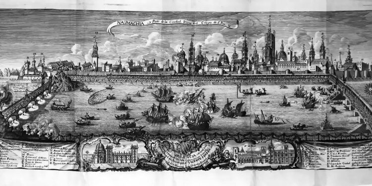 La Naumaquia de 1755 en Valencia: cuando el río Turia fue escenario de una gran batalla naval