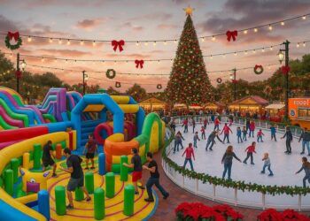 Pista de hielo, hinchables gigantes y muchas sorpresas en la gran Plaza de la Navidad de Valencia