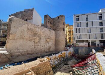 Un futuro jardín arqueológico en El Carmen mostrará una parte de la muralla islámica de Valencia