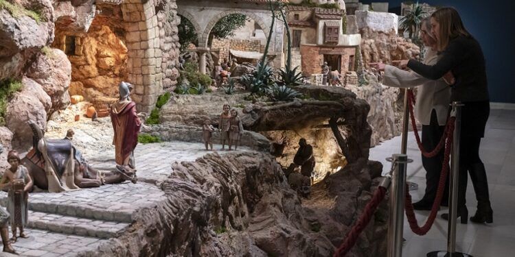 El belén monumental de la Fundación Bancaja regresa a Valencia 30 años después de su creación