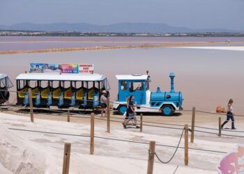 Visita las Salinas de Torrevieja en tren turístico, a pie o en bici y descubre la gran historia de la sal