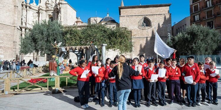 Más de 1.000 niños llenarán de villancicos este viernes las calles del centro histórico de Valencia