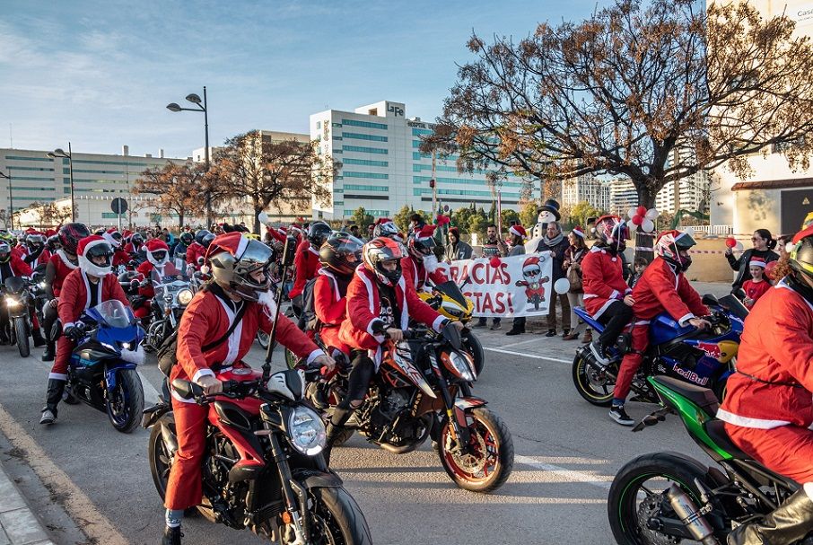 Miles de moteros llenarán la ciudad de Valencia de ilusión en la 10ª Papanoelada Motera Solidaria
