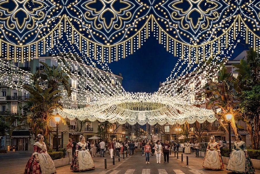 La Falla Cuba-Puerto Rico presenta su proyecto de luces en busca de su octavo triunfo consecutivo