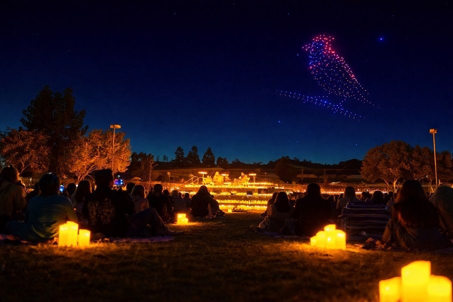 Un espectáculo con más de 1.000 drones iluminará este mes de marzo el Circuit Ricardo Tormo