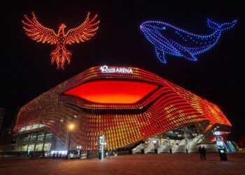 Gran espectáculo gratuito con 350 drones en Valencia antes de los días grandes de las Fallas 2026