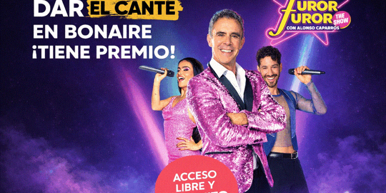 Furor vuelve este sábado a Bonaire con Alonso Caparrós: habrá karaoke, coreografías y retos musicales