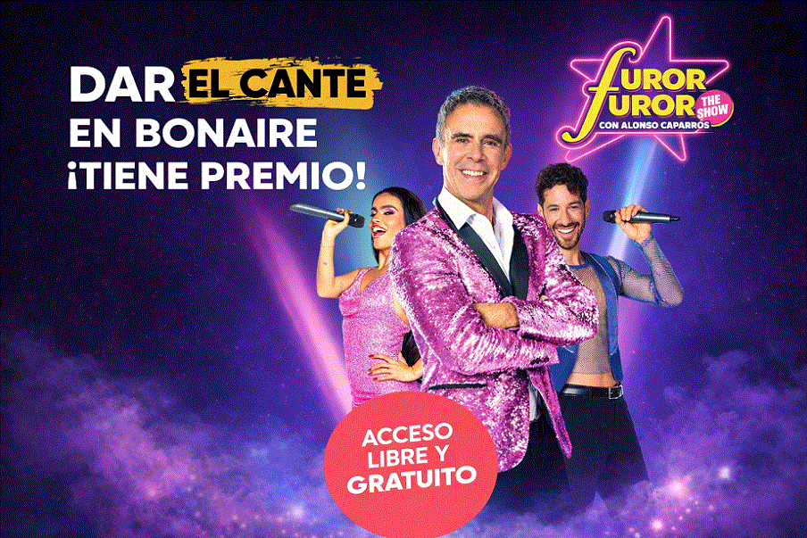 Furor vuelve este sábado a Bonaire con Alonso Caparrós: habrá karaoke, coreografías y retos musicales