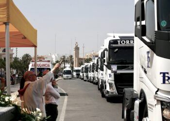 San Cristóbal volverá a llenar Valencia de camiones: 300 vehículos recorrerán la ciudad en homenaje al sector del transporte