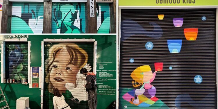 La tercera edición del concurso de arte urbano en persianas de Ruzafa amplía plazas, barrios y premio