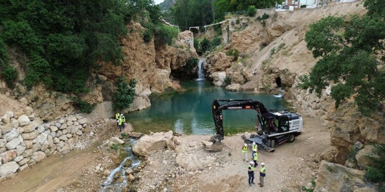La Poza del Paraíso y la Cueva Turche de Buñol recuperan su entorno tras la DANA con actuaciones para mejorar la seguridad del río