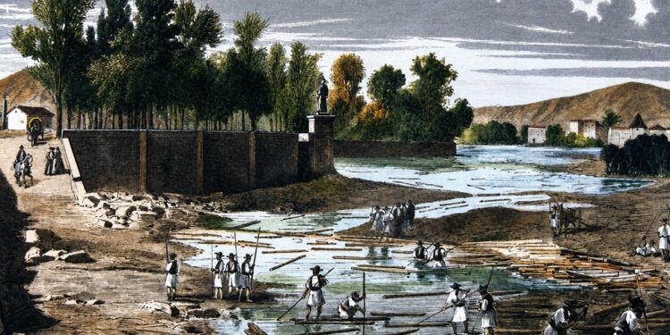 Las maderadas del Turia: el factor que agravó las riadas de 1776 en Valencia