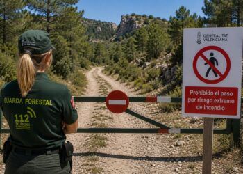 La Generalitat cierra parques naturales durante tres días por el riesgo extremo de incendios en la Comunitat Valenciana