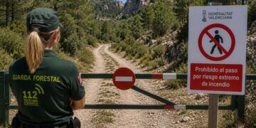 La Generalitat cierra parques naturales durante tres días por el riesgo extremo de incendios en la Comunitat Valenciana
