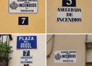 ¿Qué significan las antiguas placas de «Asegurada de Incendios» que todavía vemos en Valencia?