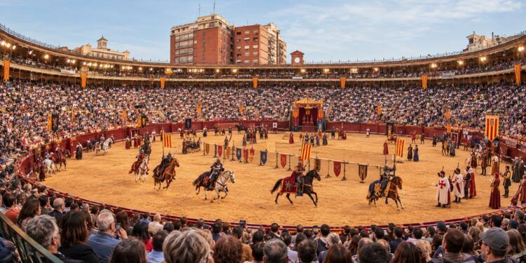 La Plaza de Toros de Valencia acoge «El Torneo del Rey», un gran espectáculo gratuito que revive la leyenda de Jaume I