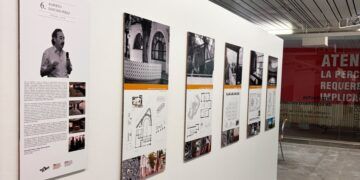 Imagen de la exposición "Los arquitectos de la primera escuela. Legados del Archivo del CTAV y la docencia en la ETSA-UPV". Foto cedida por la organización.