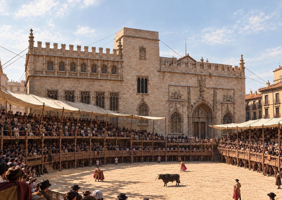 La tragedia taurina de Valencia en 1743, cuando una almena de la Lonja cayó sobre el público de una corrida de toros